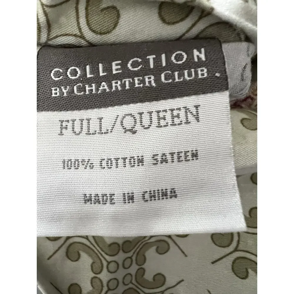 Collection Of Charter Club Queen Duvet Cover vintage English country garden Flor